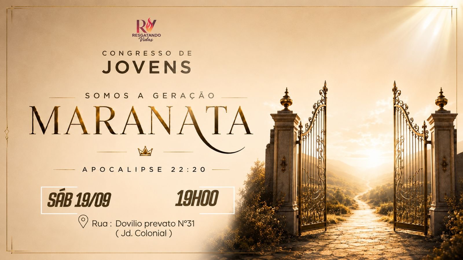 Culto de louvor da igreja Resgatando Vidas na Cidade Dutra